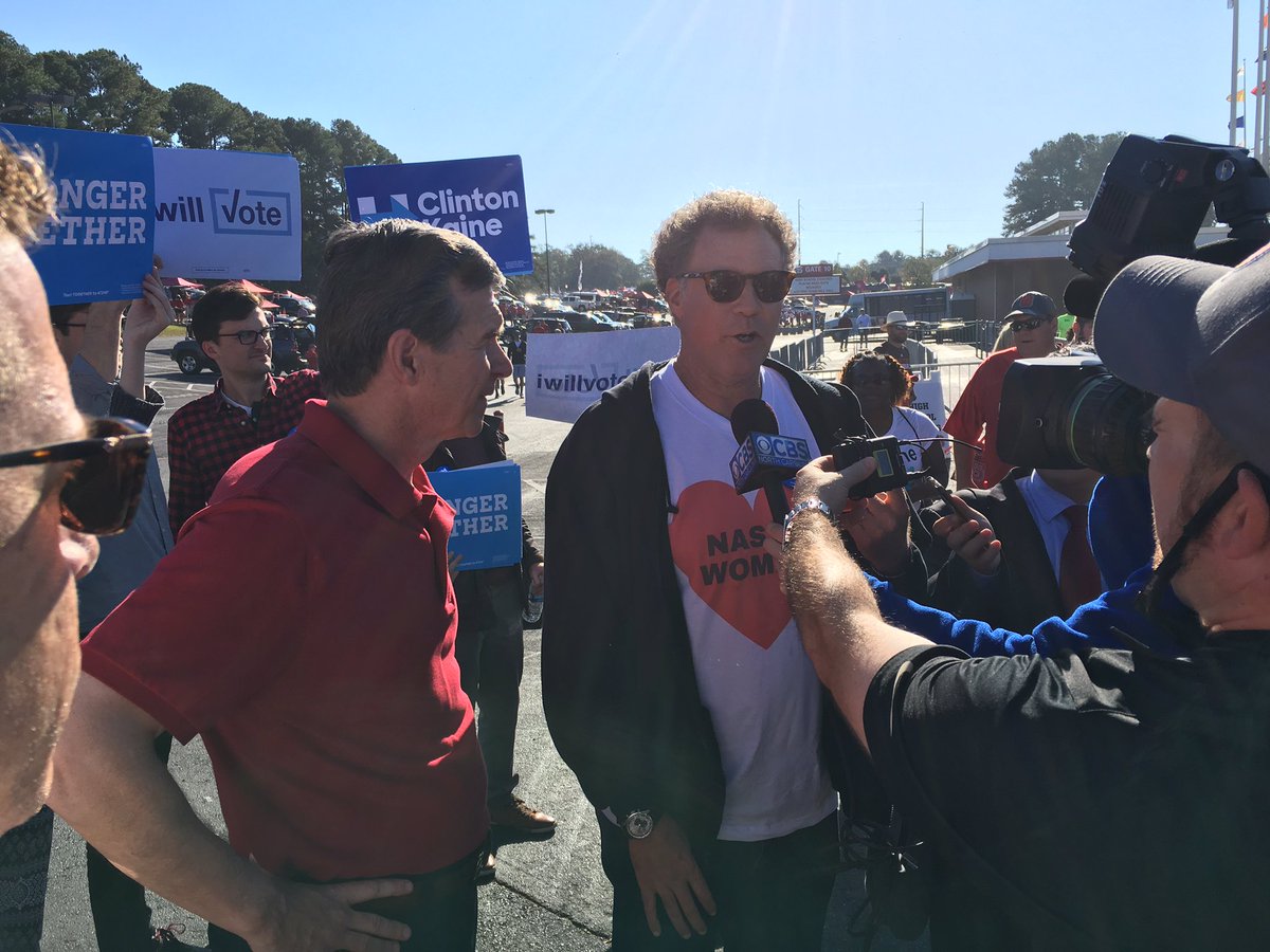 Will Ferrell Stumps For Clinton At NC State's
